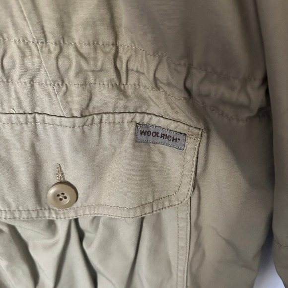 Vintage Woolrich Mens Barn Chore Utility Safari Jacket Sz Large Field Outdoorsy - Picture 13 of 16